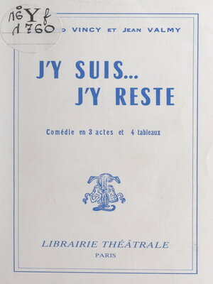 cover image of J'y suis... j'y reste
